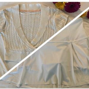 Lululemon Crochet Dance Sweater&Lost in Pace Skirt